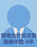管理会計部 勤務年数4年