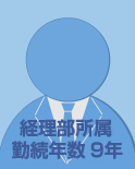 経理部 勤務年数9年